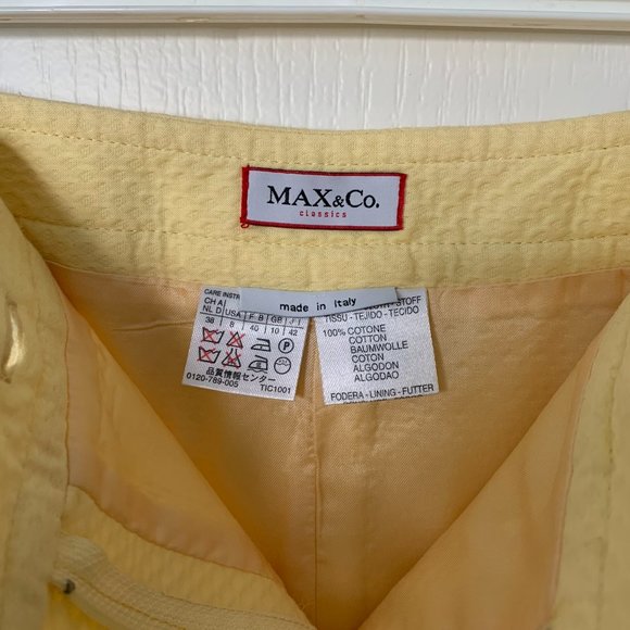 MAX & Co. Skirt in Butter Yellow (Size US 8/waist 29"/length 21.25") - Picture 4 of 5